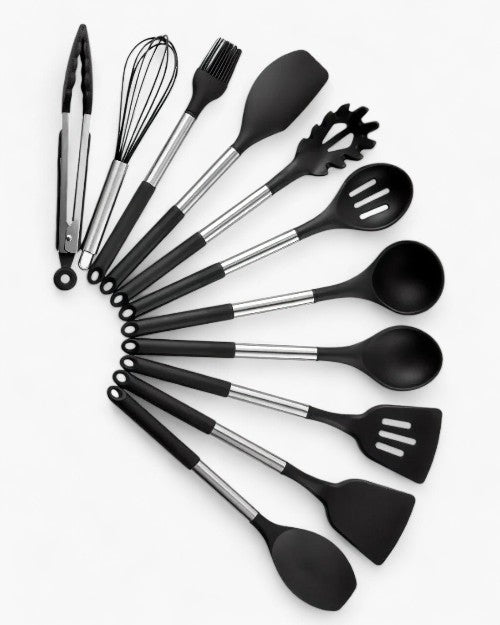Silicone Utensil Set - Nordeka - 13-Piece Cooking Tools - Heat Resistant Kitchenware