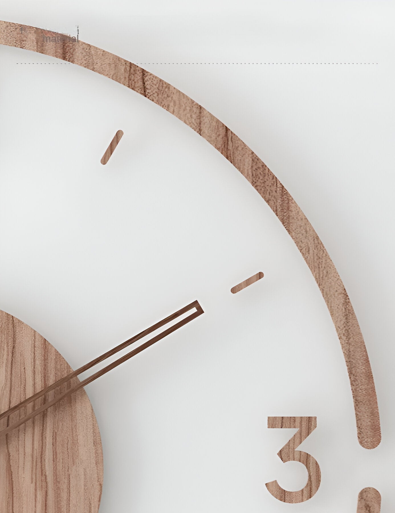 Wall Clock - Timora - Transparent Acrylic Design - Silent Wood Clock