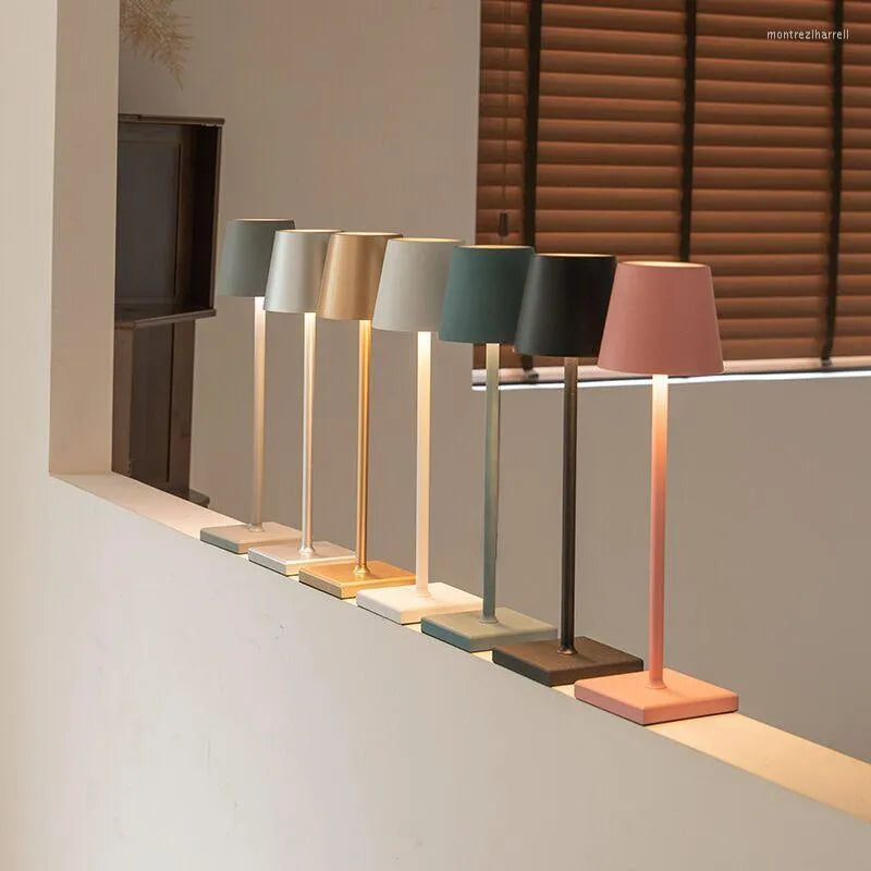 Portable Table Lamp – Luminzo – Rechargeable LED Light – Touch Control Dimmable