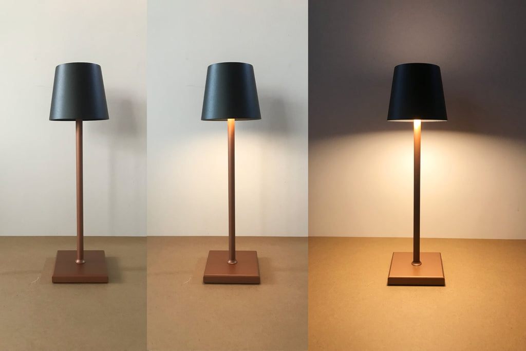 Portable Table Lamp – Luminzo – Rechargeable LED Light – Touch Control Dimmable