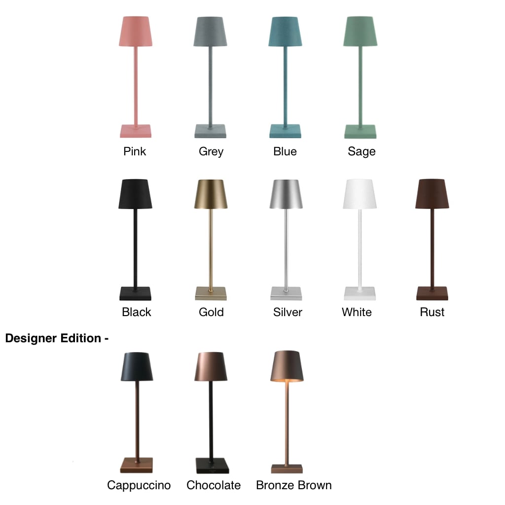 Portable Table Lamp – Luminzo – Rechargeable LED Light – Touch Control Dimmable